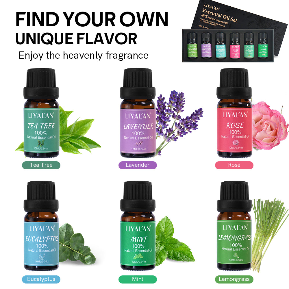 LIYALAN Pure Essential Oil Gift Set