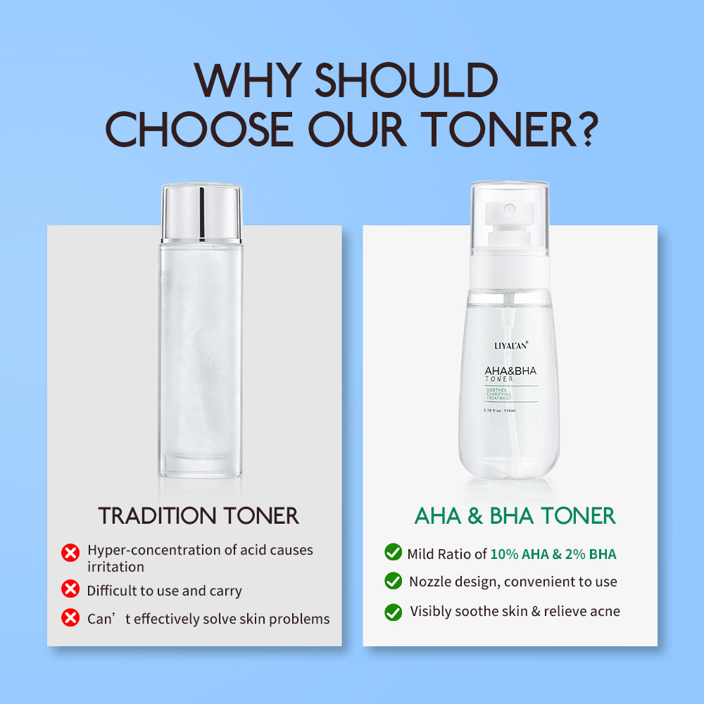 Aha Bha Face Toner Skin Care Spray Acne Treatment Moisturizing 110ml