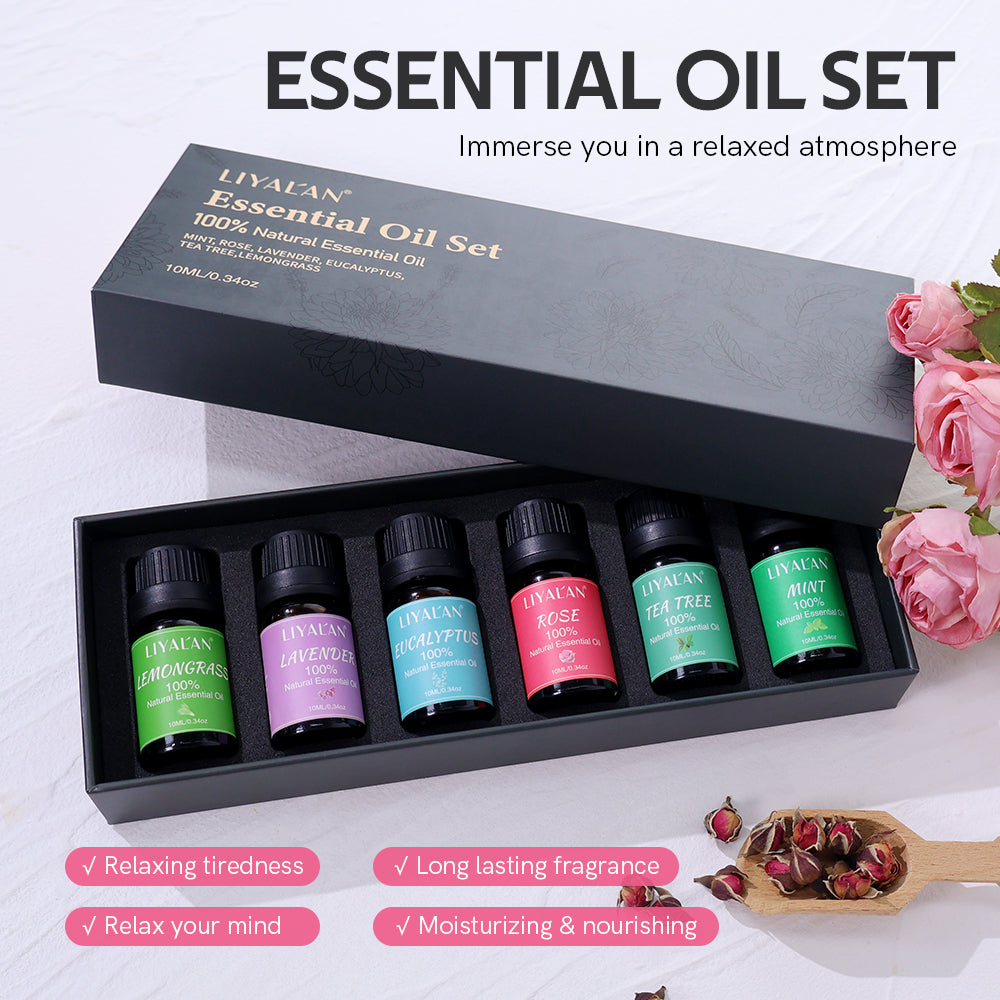 LIYALAN Pure Essential Oil Gift Set