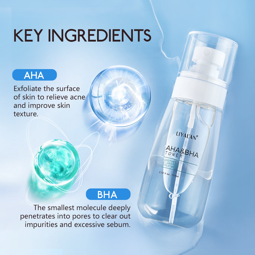 Aha Bha Face Toner Skin Care Spray Acne Treatment Moisturizing 110ml