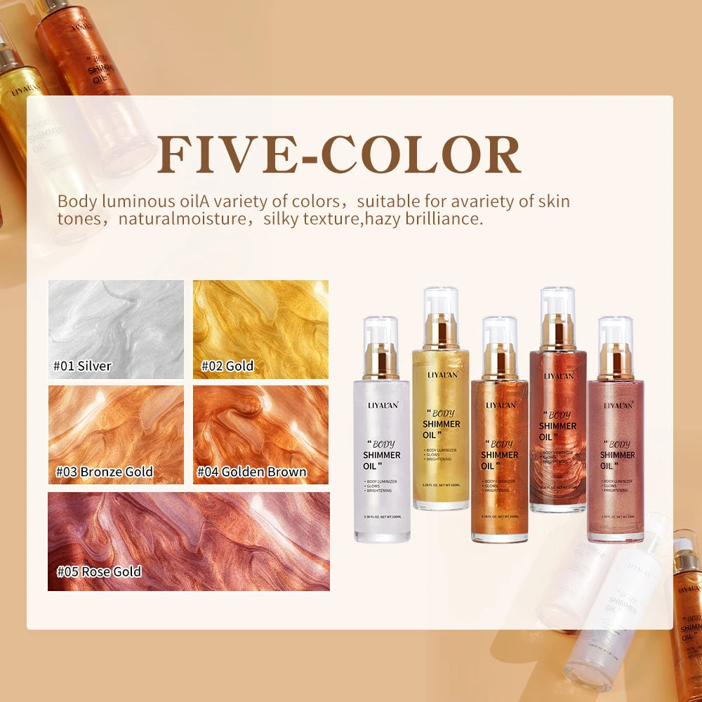 LIYALAN Body Shimmer Oil