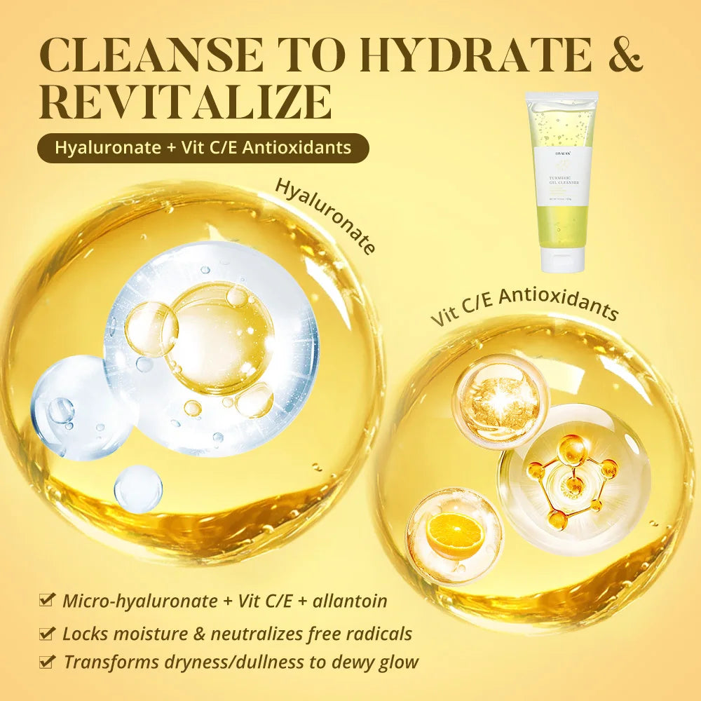 LIYALAN Turmeric Gel Cleanser
