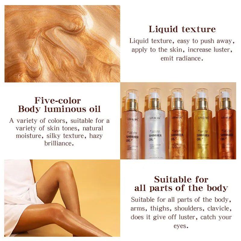 LIYALAN Body Shimmer Oil