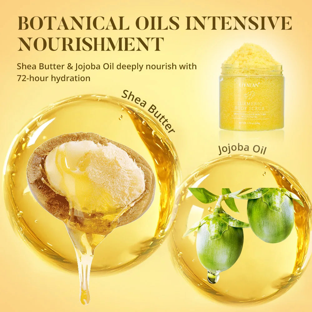 LIYALAN Turmeric Body Scrub