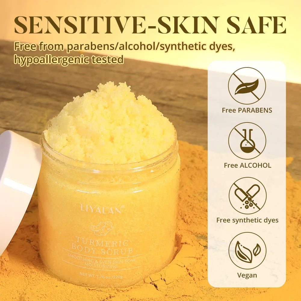 LIYALAN Turmeric Body Scrub