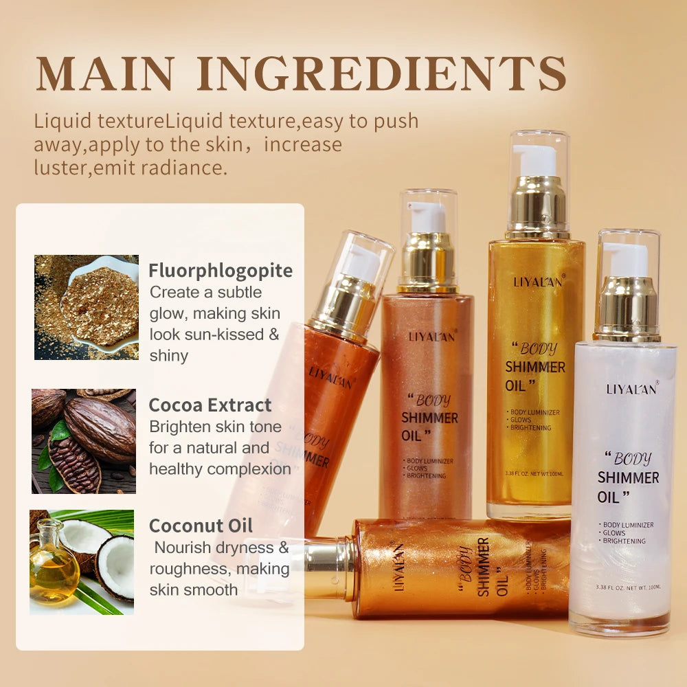 LIYALAN Body Shimmer Oil