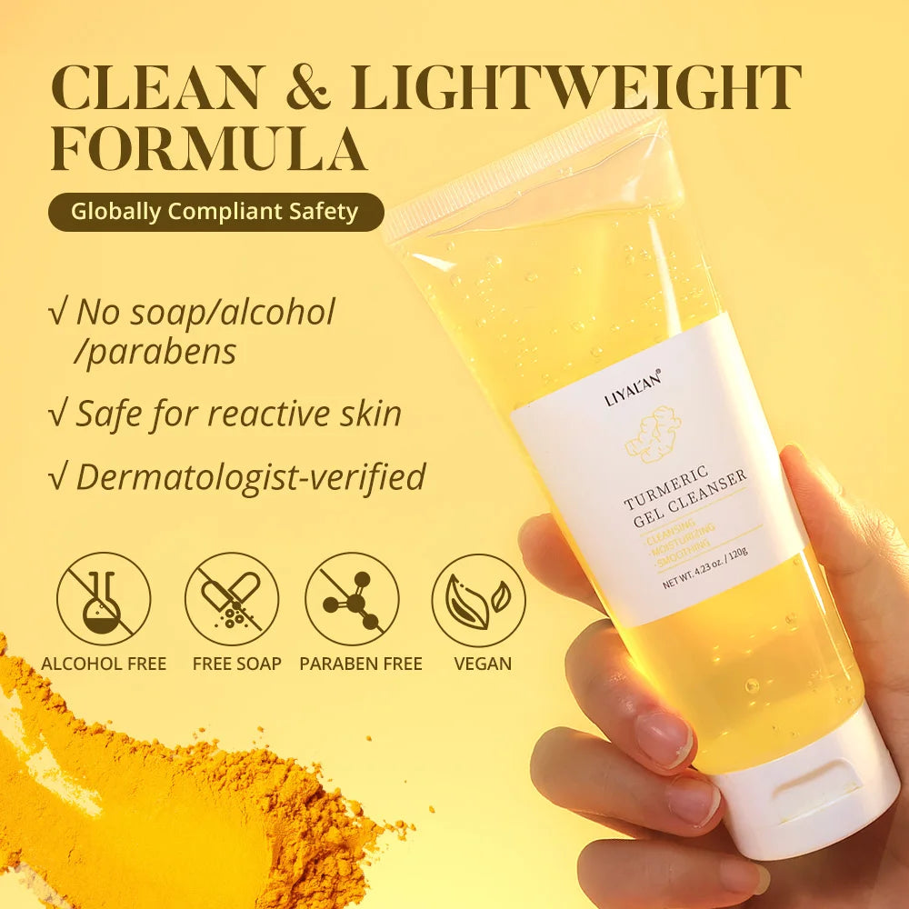 LIYALAN Turmeric Gel Cleanser