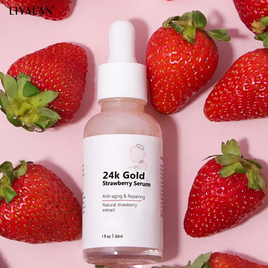LIYALAN 24K Gold Strawberry Serum
