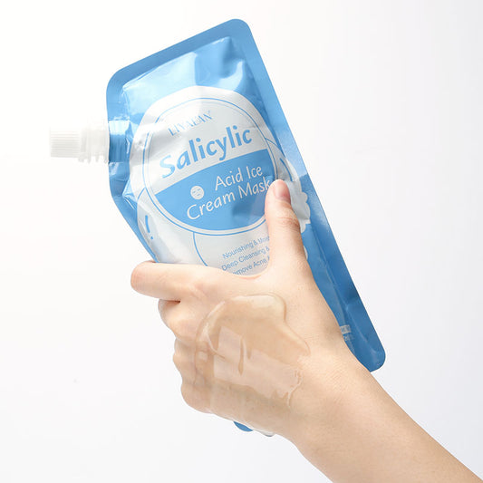 Salicylic Acid Ice Cream Mask For Shrink Pore Facial Cleansing Blackhead Remover