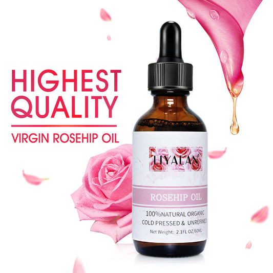 Organic Rosehip Oil Vegan Cold Pressed Moisturizer For Face Hair & Body
