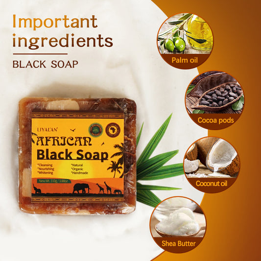 Natural Organic Handmade Africa Black Soap