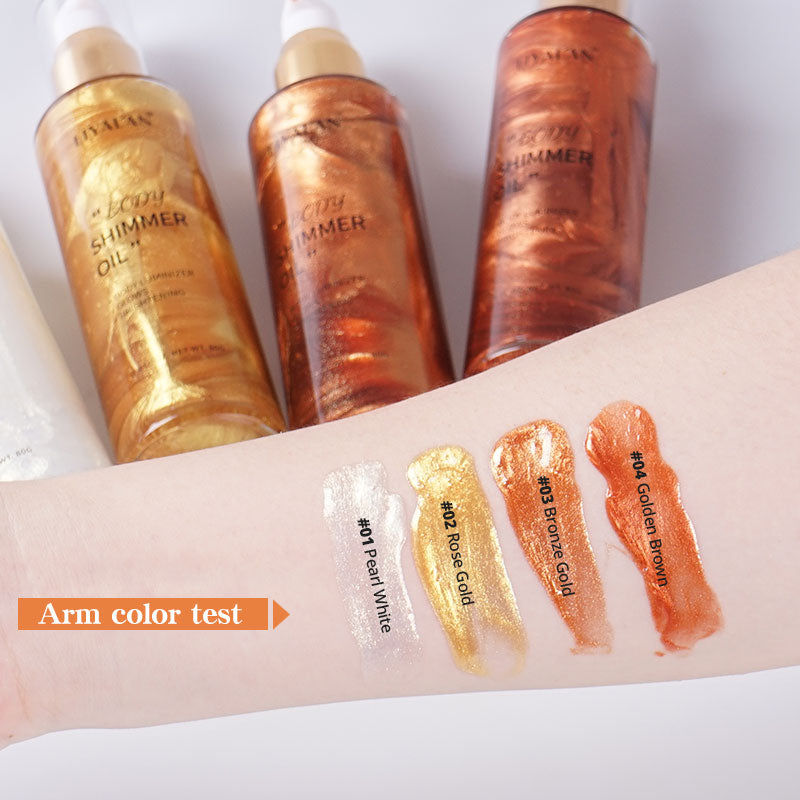 Makeup Body Glow Glitter Body Shimmer Oil – LIYAL'AN