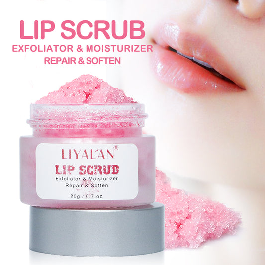 Strawberry Flavor vegan Exfoliator Sugar Lip Scrub